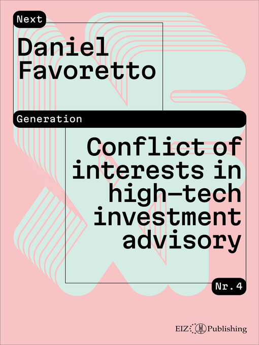 Cover image for Conflict of interests in high-tech investment advisory